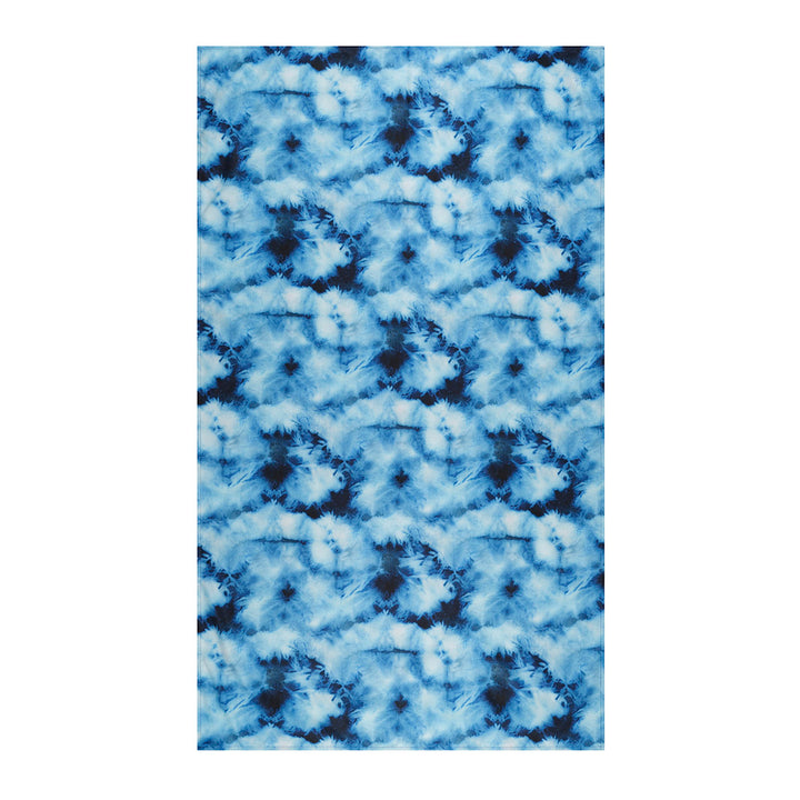 Cancer Council | Blue Tie Dye Sand Free Towel - Flat | Blue | UPF50+ Protection