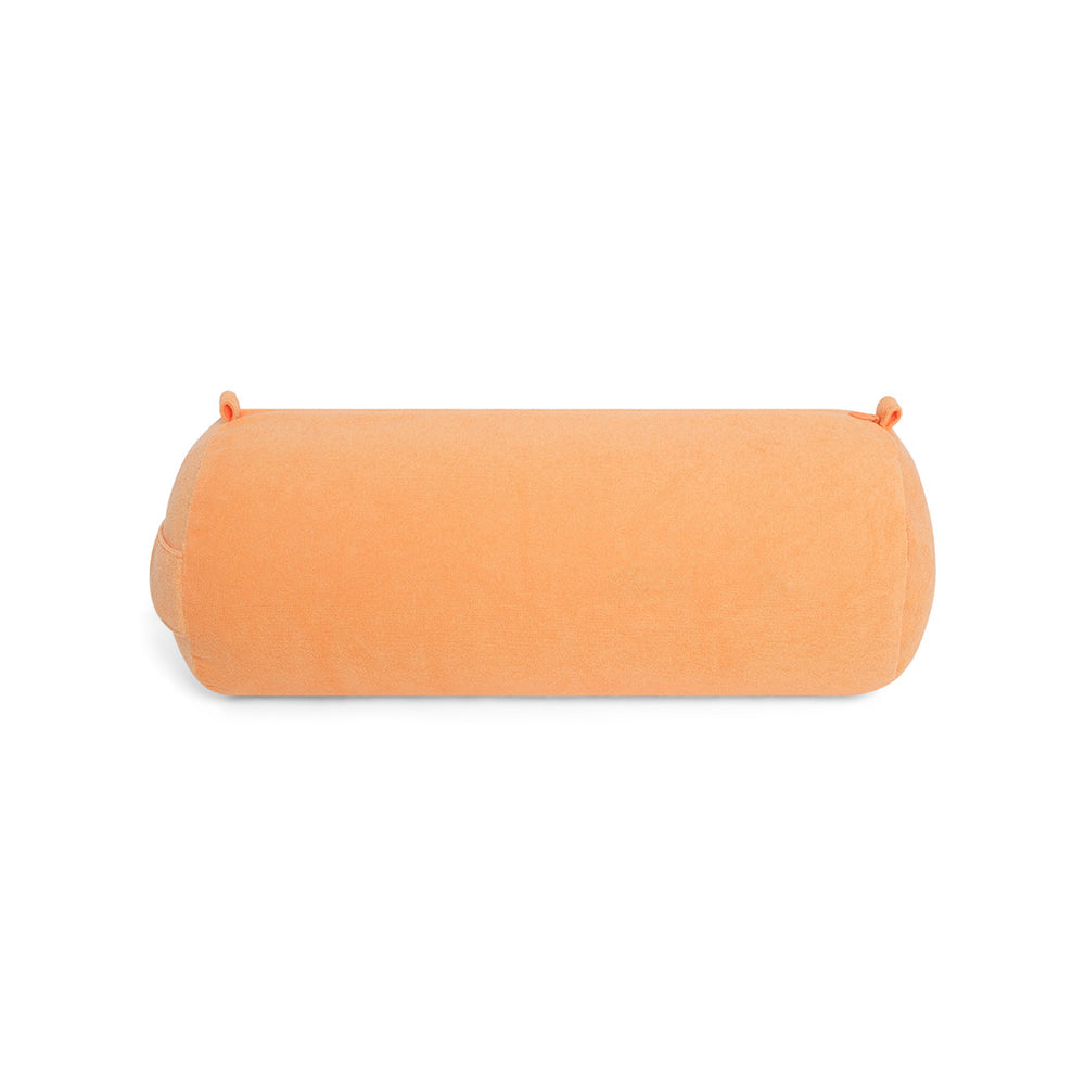 Cancer Council | Terry Towelling Inflatable Beach Pillow - Front | Orange | UPF50+ Protection