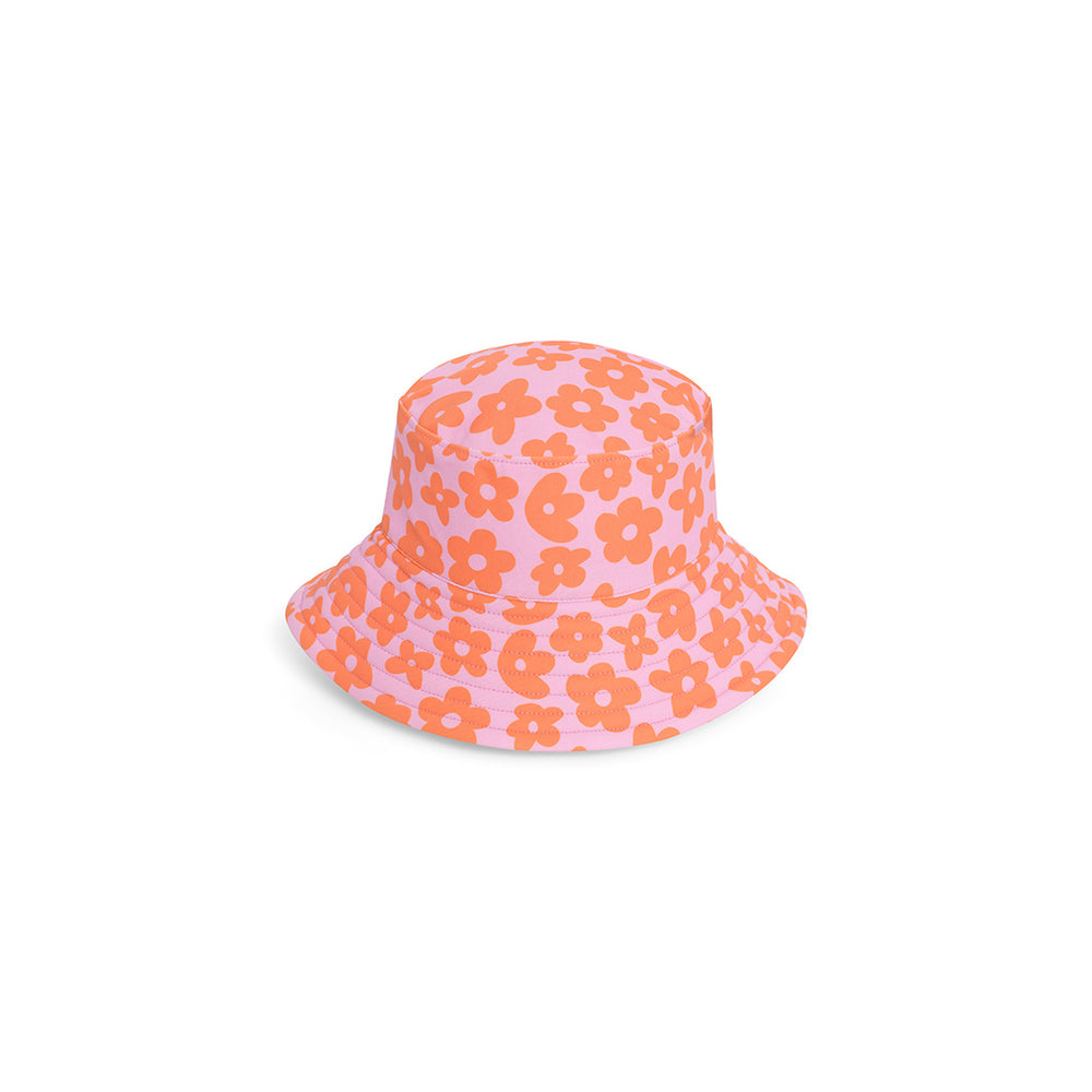Cancer Council | Ditsy Daisy Bucket Swim Hat - Flat | Sweet Lilac | UPF50+ Protection