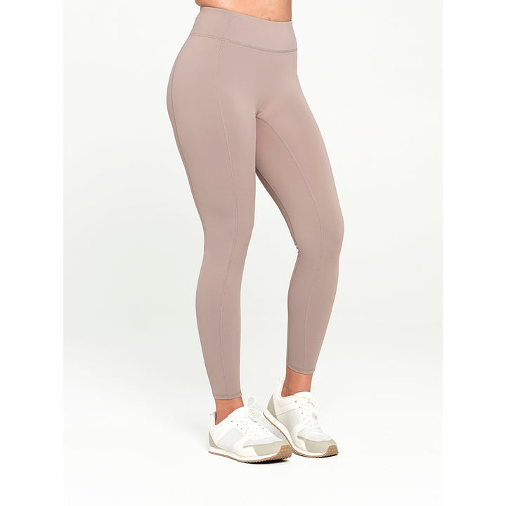 Cancer Council | Womens Base Legging - Side | Fallen Rock | UPF50+ Protection