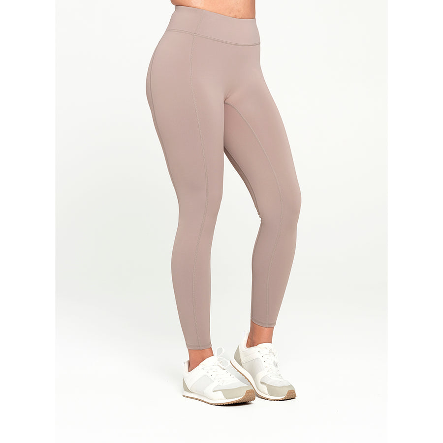 Cancer Council | Womens Base Legging - Side | Fallen Rock | UPF50+ Protection