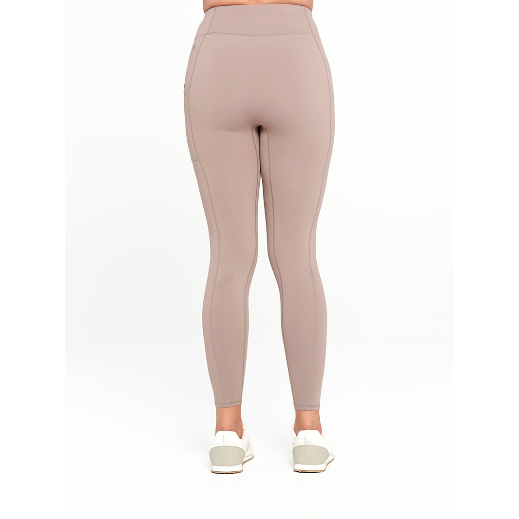 Cancer Council | Womens Base Legging - Back| Fallen Rock | UPF50+ Protection
