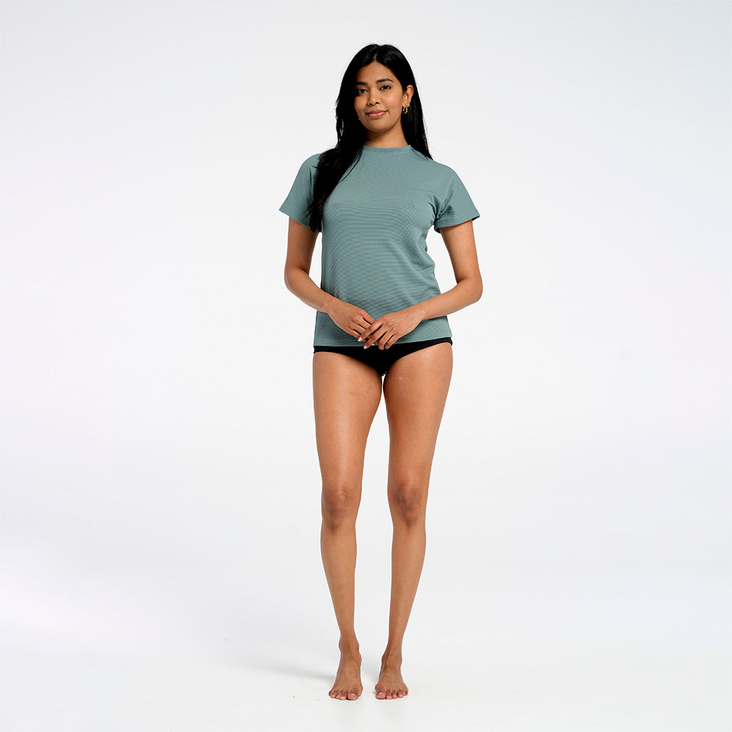 Cancer Council | Womens Sea Mist Oversized Swim T-Shirt | Full | UPF50+ Protection