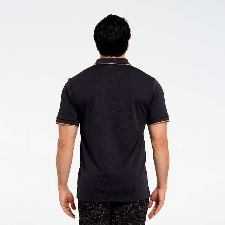 Cancer Council | Mens Short Sleeved Polo - Back | Phantom | UPF50+ Protection