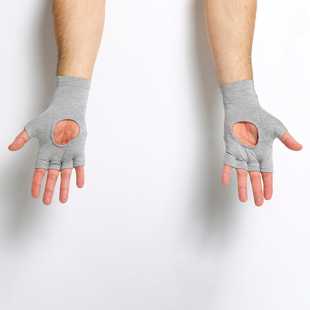 Active UV Gloves - Light Grey Marle