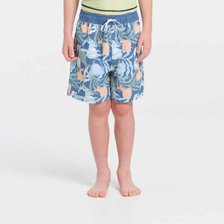Cancer Council | Kids Summer Sea Boardshorts | Front | UPF50+ Protection