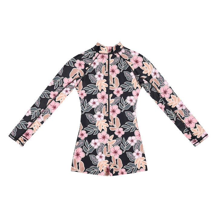 Cancer Council | Womens Floral Summer Boyleg One Piece | Flat | UPF50+ Protection
