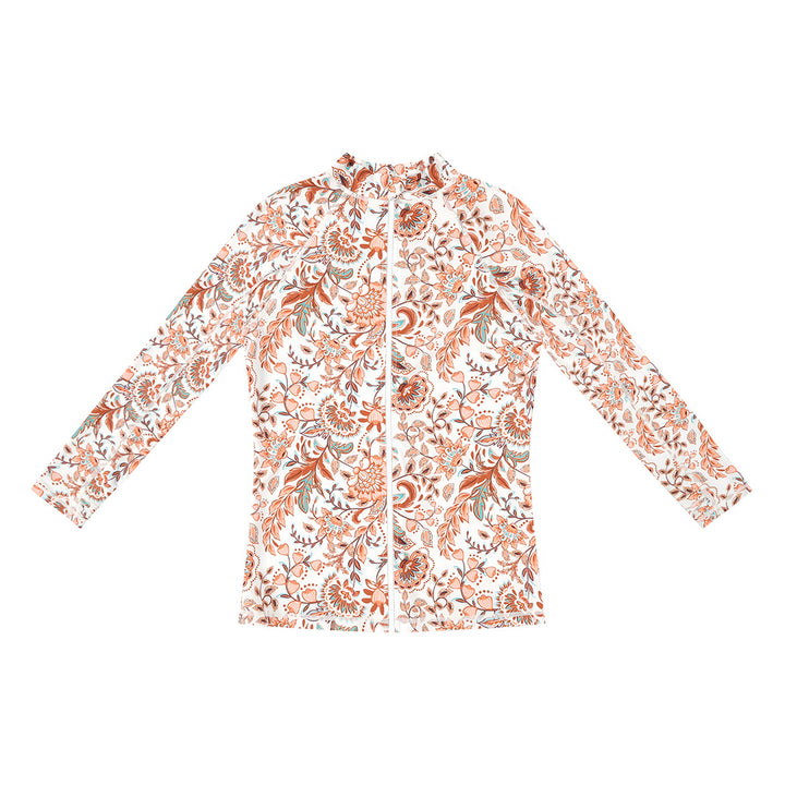 Cancer Council | Womens Tropical Long Sleeve Swim Jacket  | Flat | UPF50+ Protection