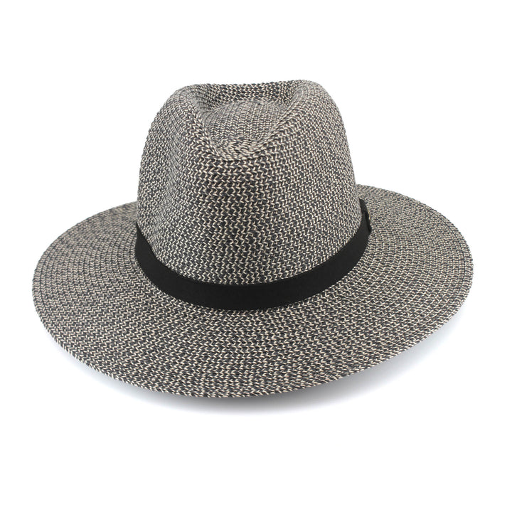 Cancer Council | Outback Lightweight Fedora - Front | Grey/Black | UPF50+ Protection