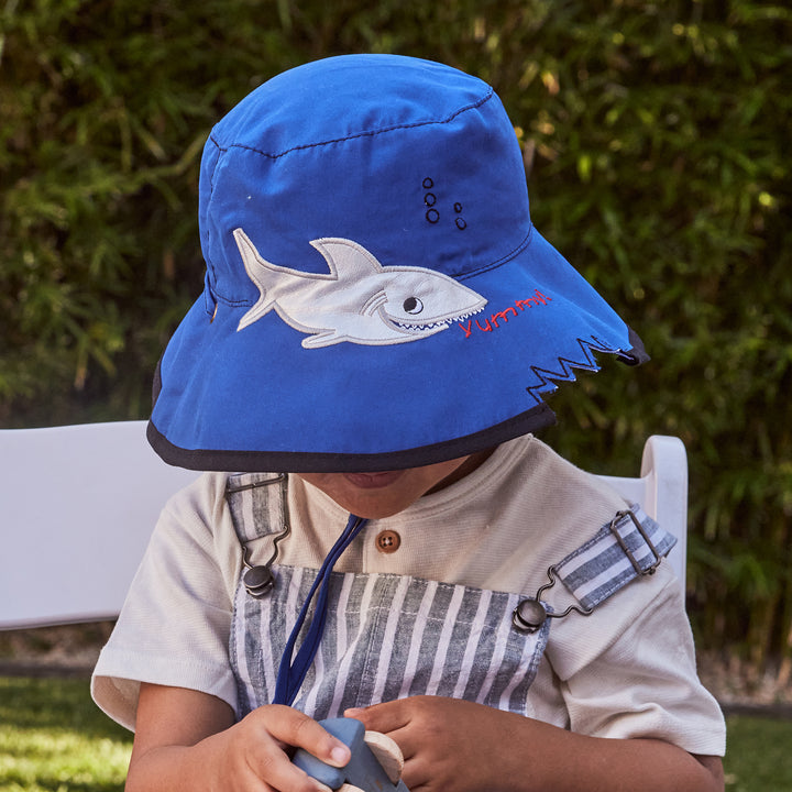 Cancer Council | Awesome Wide Brim Hat - Lifestyle | Blue Shark | UPF50+ Protection