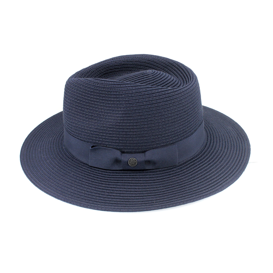 Cancer Council | Sherry Fedora Hat - Side | Navy | UPF50+ Protection
