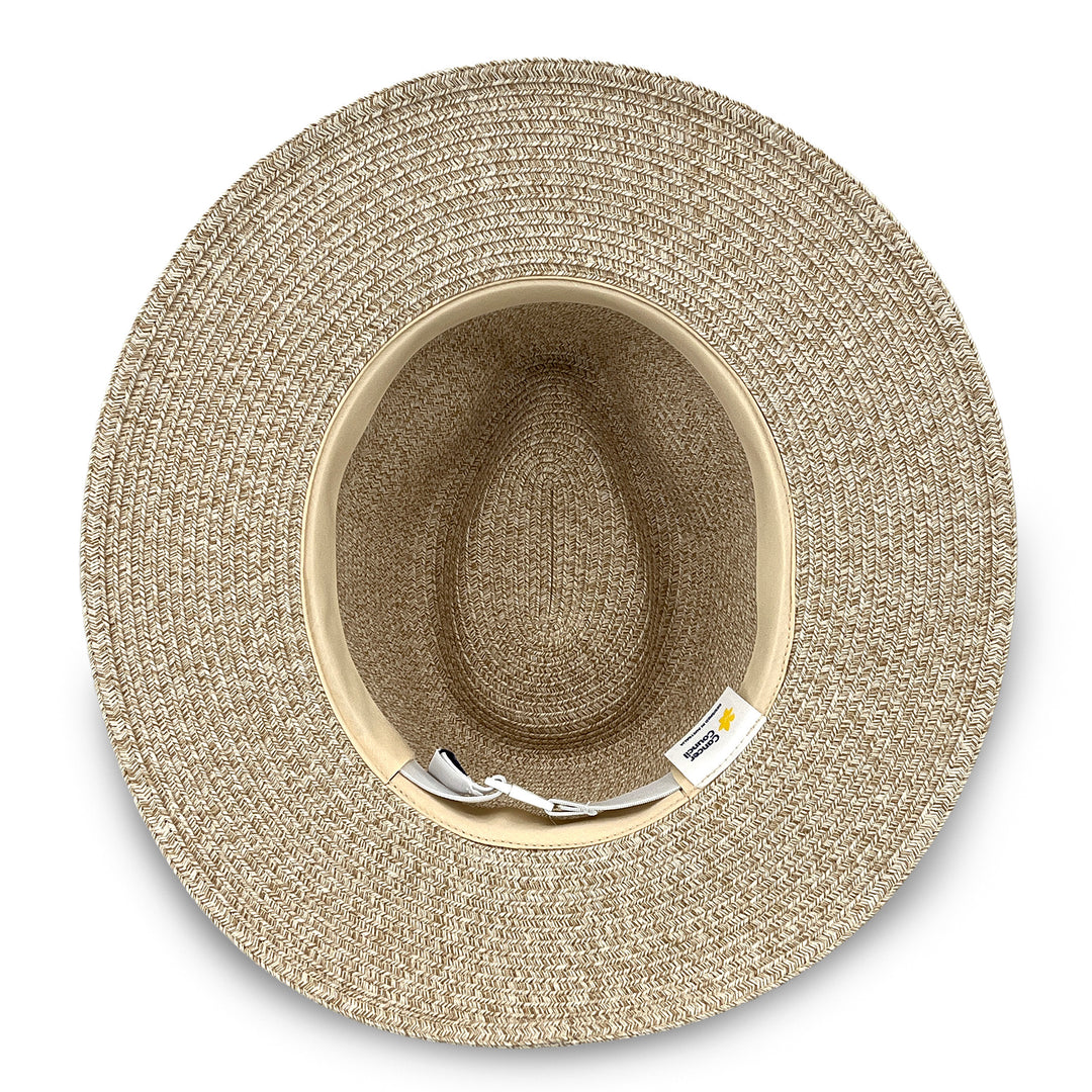 Cancer Council | Sherry Fedora Hat - Under Brim | Oatmeal | UPF50+ Protection