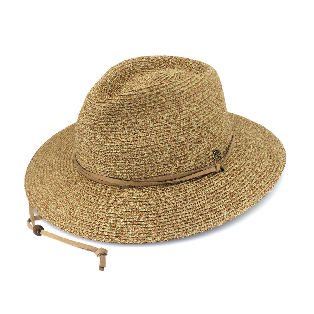 Cancer Council | Jody Fedora Hat - Angle | Camel | UPF50+ Protection