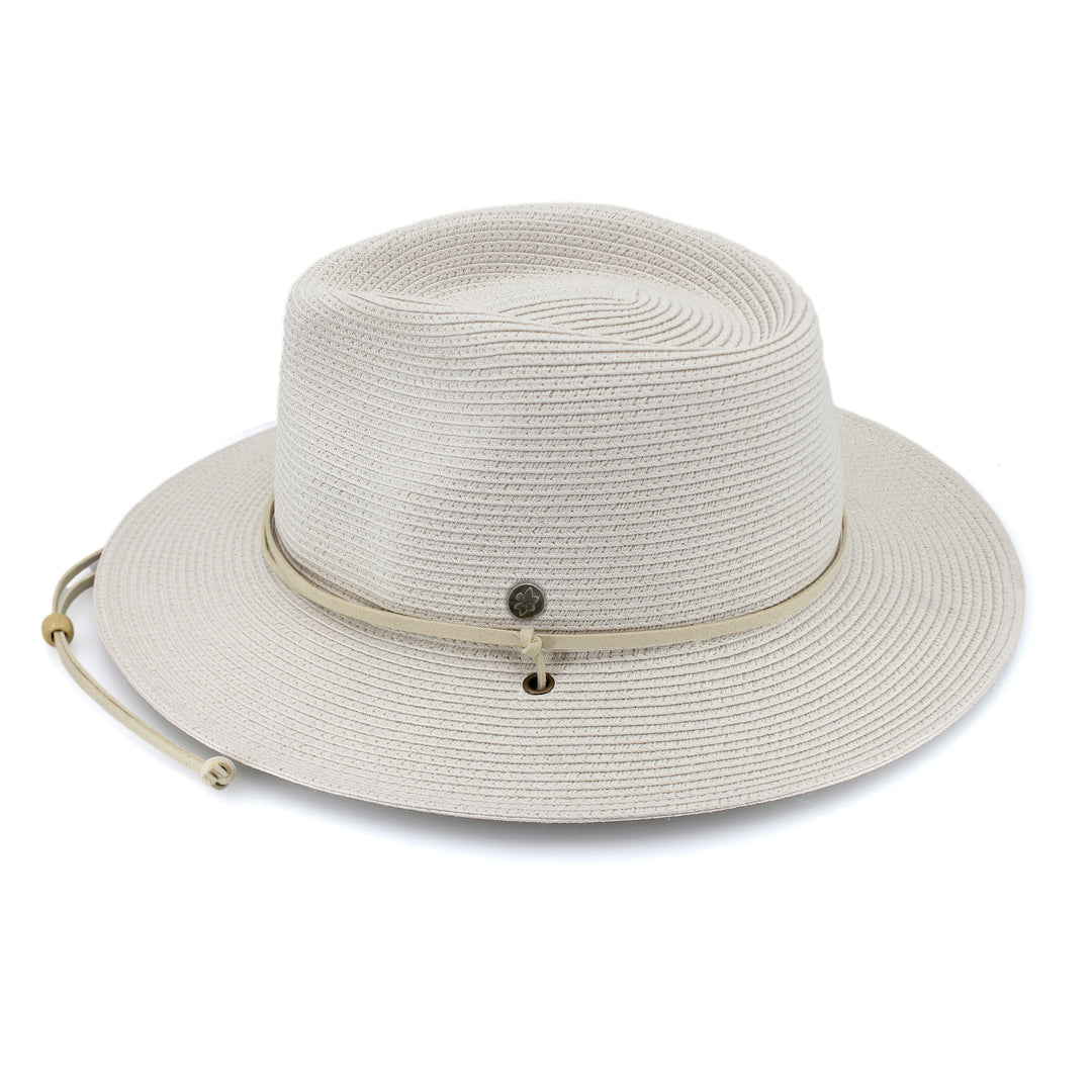 Cancer Council | Jody Fedora Hat - Side | Ivory | UPF50+ Protection