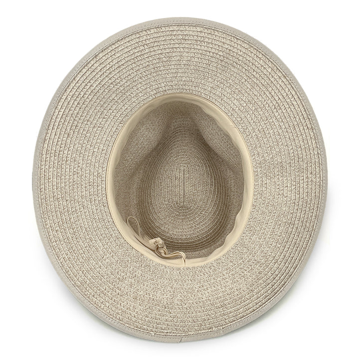 Cancer Council | Linda Fedora Hat - Under Brim | Mixed Camel | UPF50+ Protection