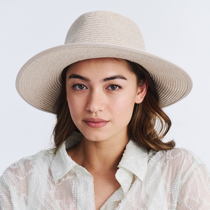 Cancer Council | Linda Fedora Hat - Lifestyle | Mixed Camel | UPF50+ Protection