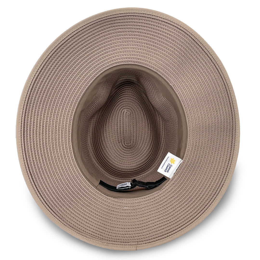 Cancer Council | Linda Fedora Hat - Under Brim | Taupe | UPF50+ Protection