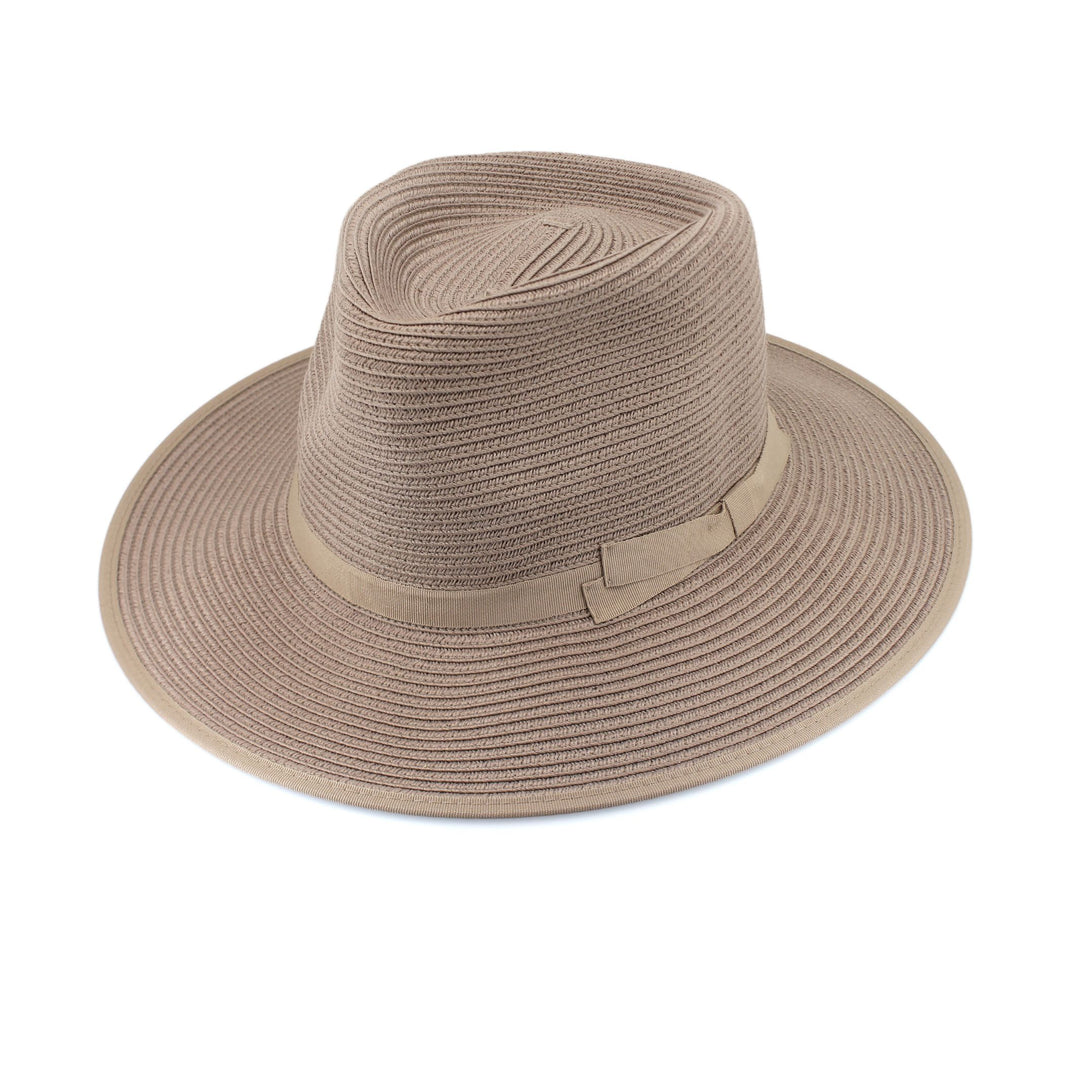 Cancer Council | Linda Fedora Hat - Angle | Taupe | UPF50+ Protection