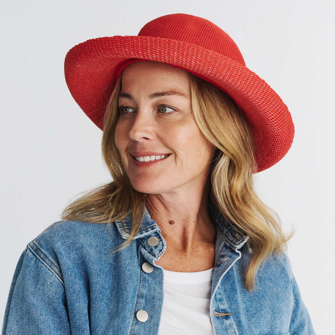 Cancer Council | Classic Breton Hat - Lifestyle | Dark Orange | UPF50+