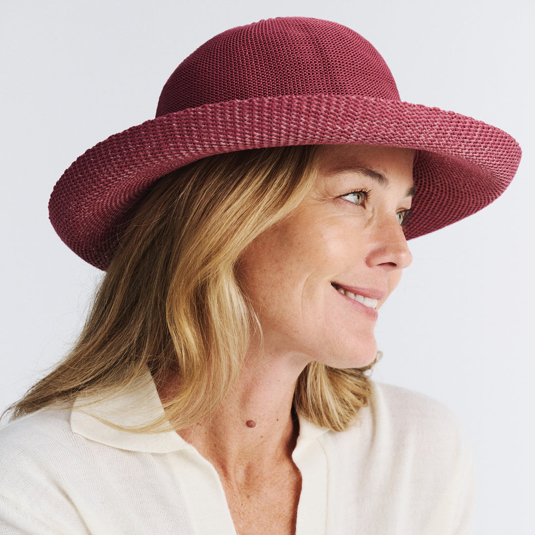 Cancer Council | Classic Breton Hat - Side | Magenta | UPF50+ Protection