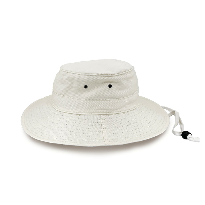 Cancer Council | Alan Cricket Hat - Side | Cream/Navy | UPF50+ Protection