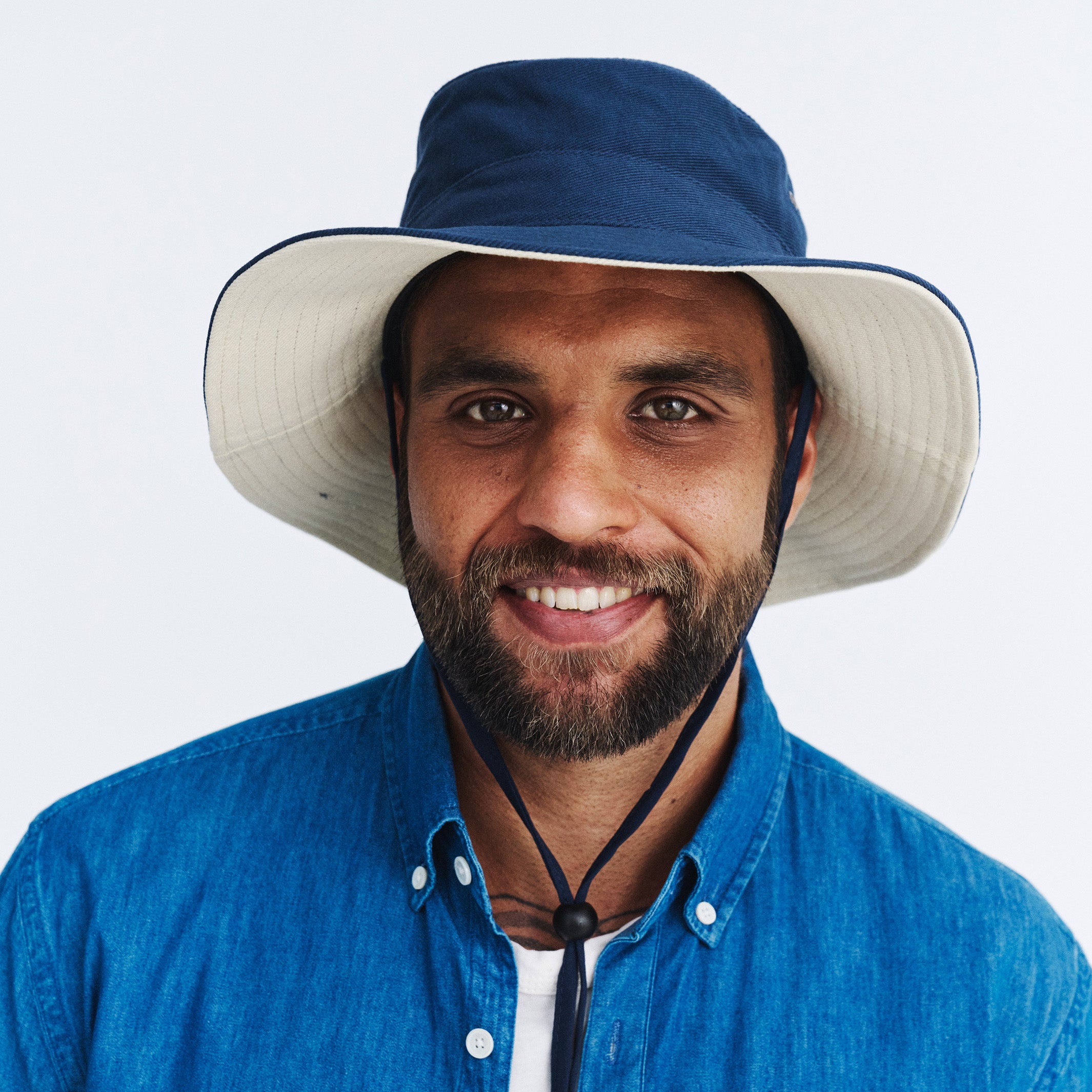 Alan Cricket Hat - Navy/Beige – Cancer Council Shop