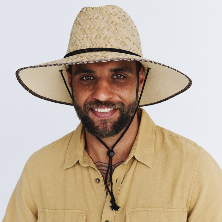 Cancer Council | Classic Straw Hat - Front Model | Natural | UPF50+ Protection