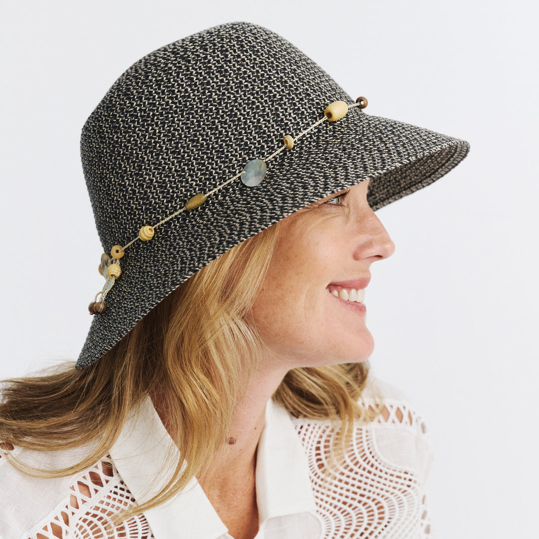 Cancer Council | Bohemian Bucket Hat - Lifestyle | Charcoal | UPF50+ Protection