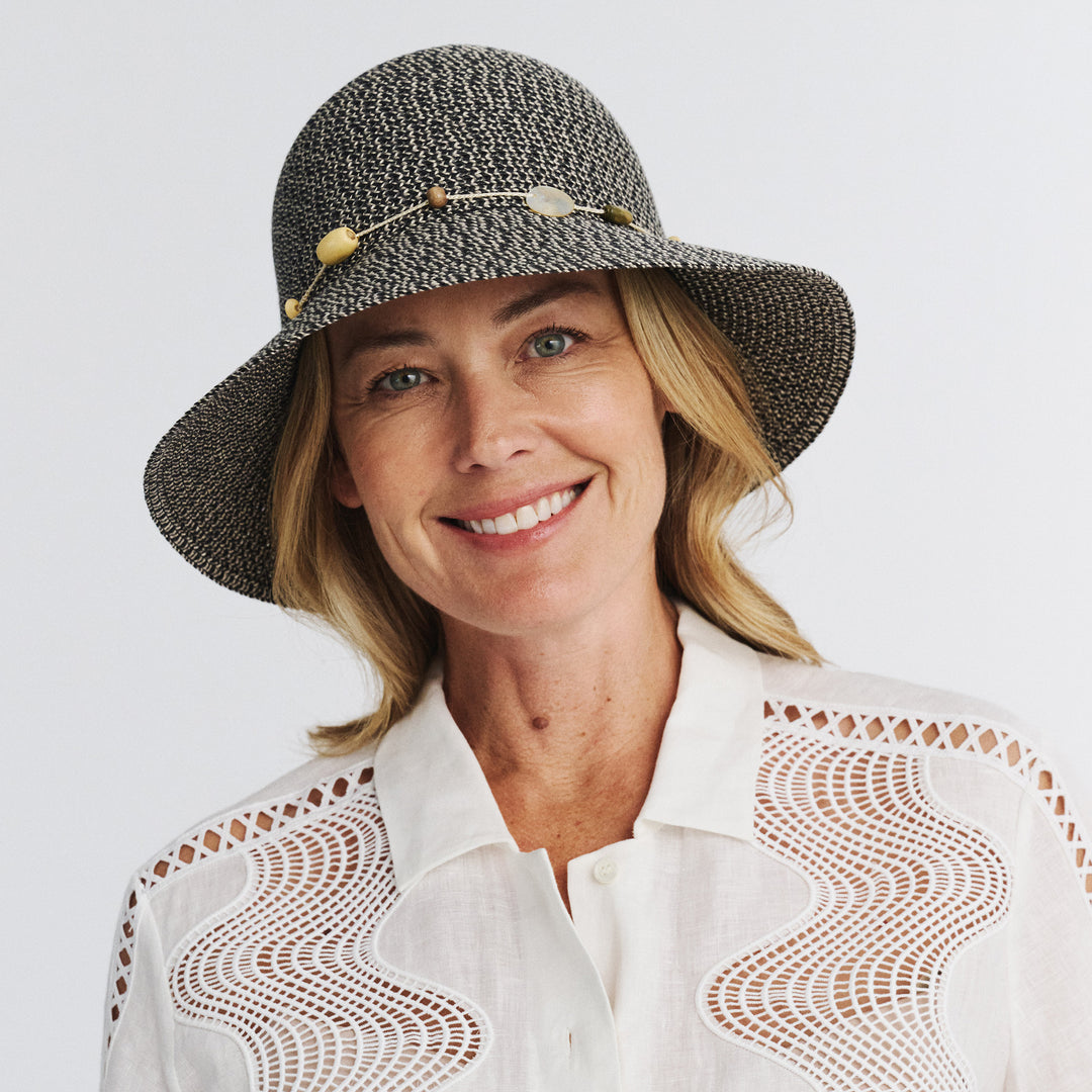 Cancer Council | Bohemian Bucket Hat - Lifestyle | Charcoal | UPF50+ Protection