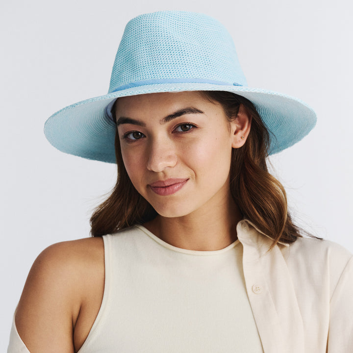 Cancer Council | Jacqui Mannish Hat - Lifestyle | Crystal Blue | UPF50+ Protection