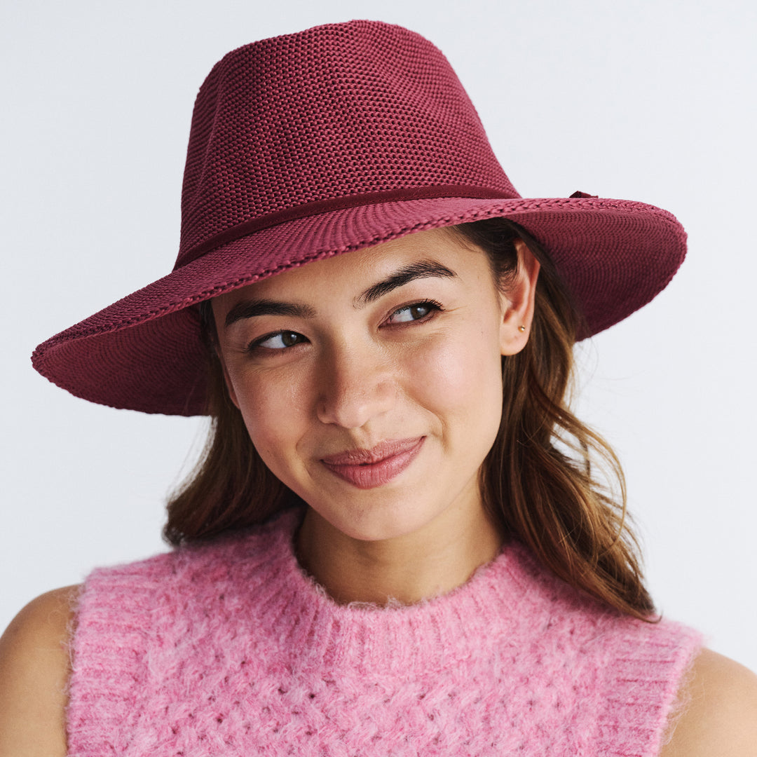 Cancer Council | Jacqui Mannish Hat - Lifestyle | Magenta | UPF50+ Protection