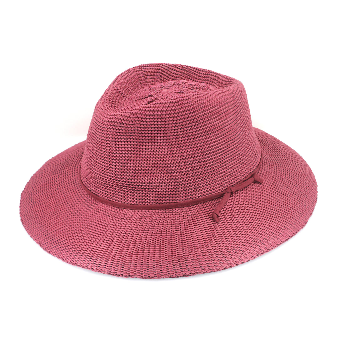 Cancer Council | Jacqui Mannish Hat - Angle | Magenta | UPF50+ Protection