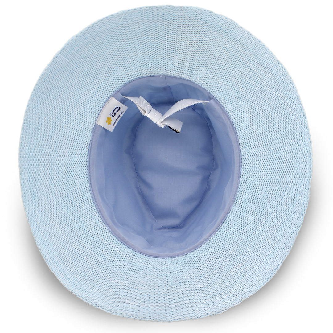 Cancer Council | Jacqui Mannish Hat - Under Brim | Crystal Blue | UPF50+ Protection