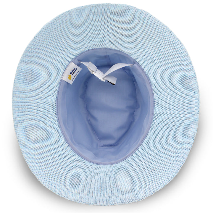 Cancer Council | Jacqui Mannish Hat - Under Brim | Crystal Blue | UPF50+ Protection