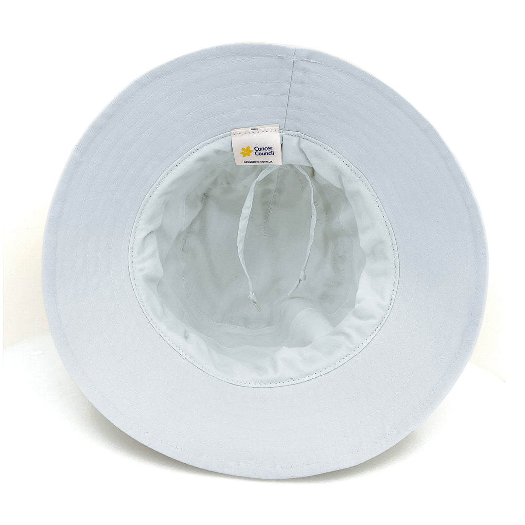 Cancer Council | Golf Bucket Hat - Under Brim | Light Blue | UPF50+ Protection