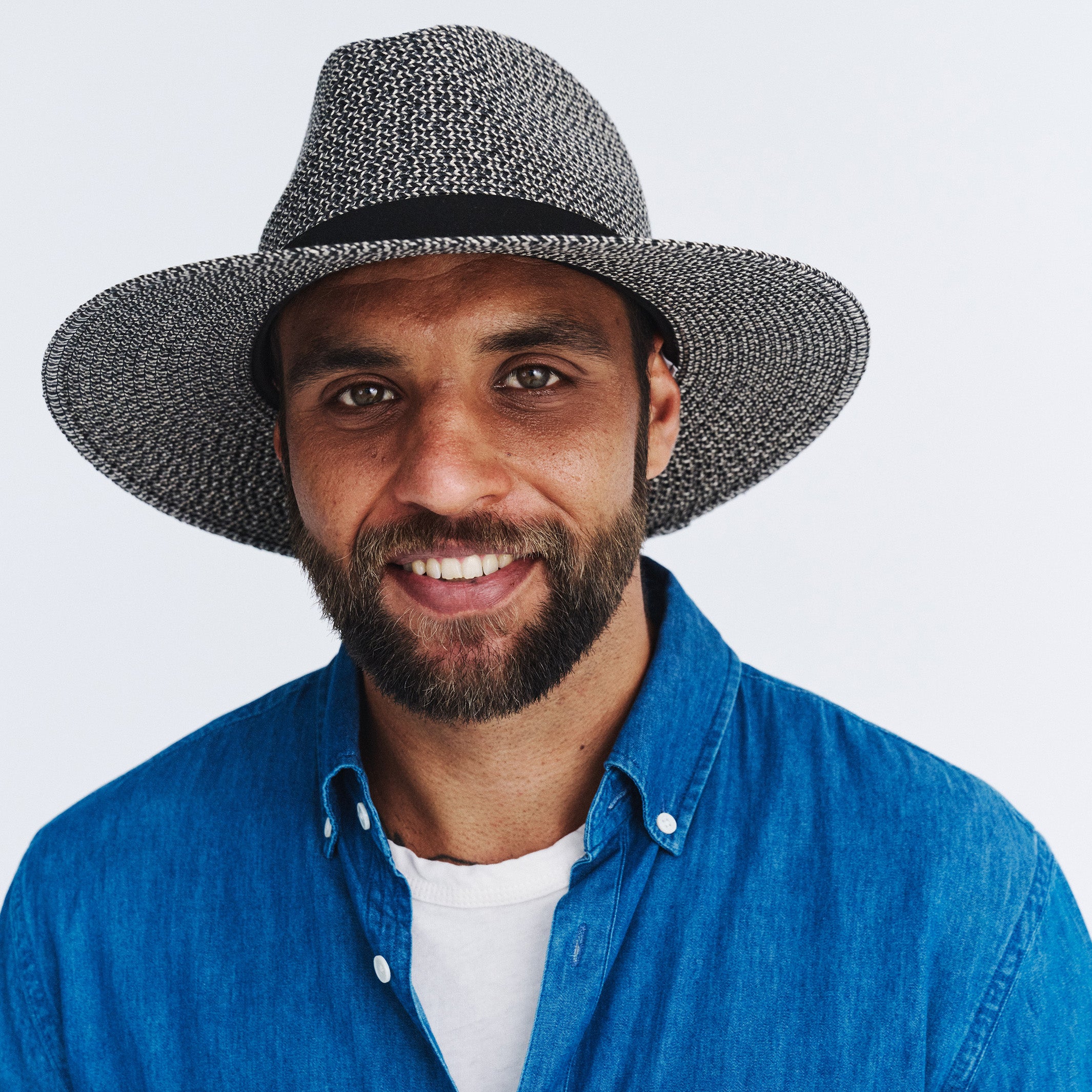 Outback Lightweight Fedora Hat - Grey/Black – Cancer Council Shop