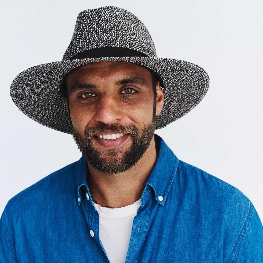 Cancer Council | Outback Lightweight Fedora - Lifestyle | Grey/Black | UPF50+ Protection