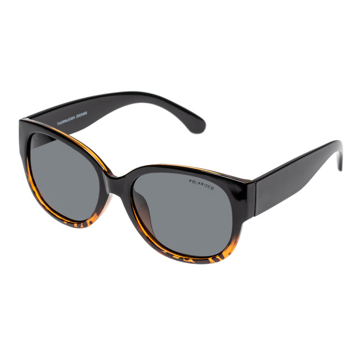 Cancer Council | Thornleigh Sunglasses | Black/Tort | Angle