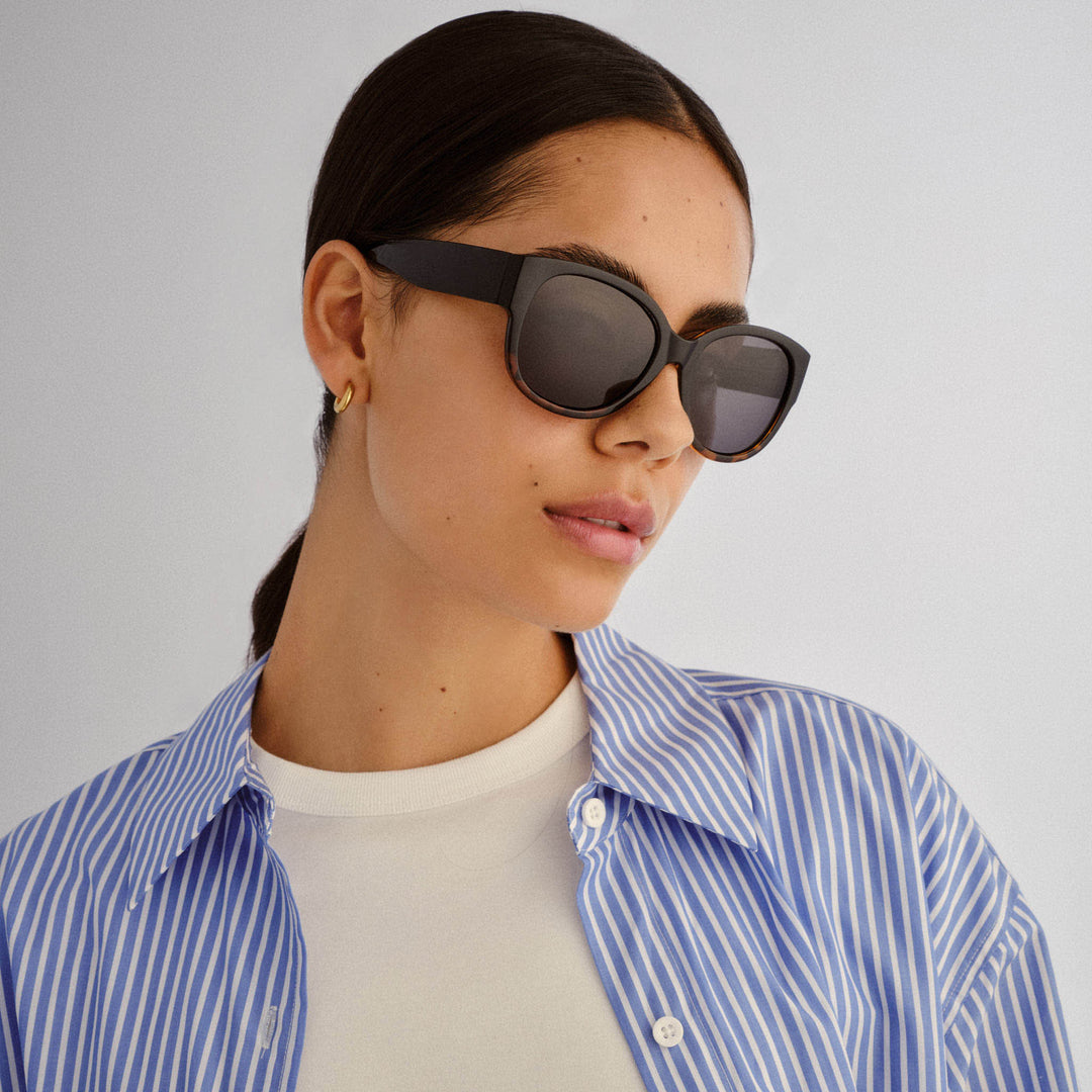 Cancer Council | Thornleigh Sunglasses | Black/Tort | Lifestyle