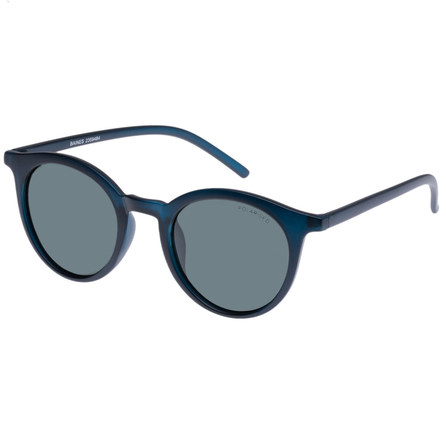 Cancer Council | Baines Sunglasses - Angle | Matte Navy | UPF50+ Protection