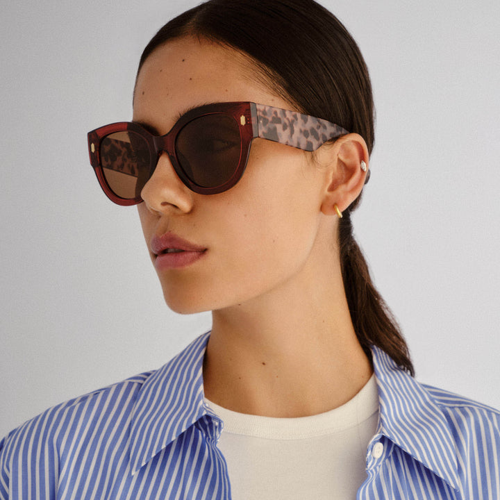 Cancer Council | Eurella Sunglasses | Burgundy/Tort | Lifestyle