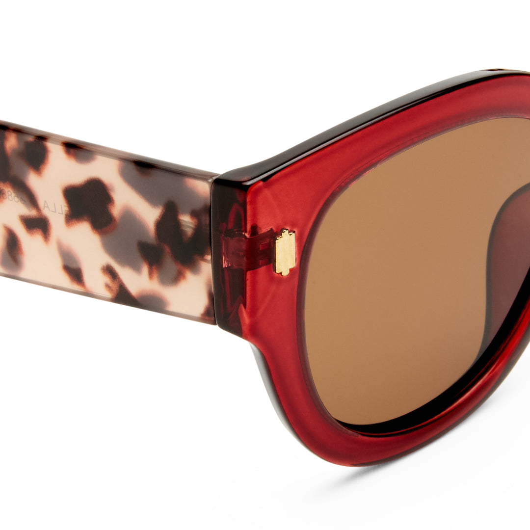 Cancer Council | Eurella Sunglasses | Burgundy/Tort | Zoom