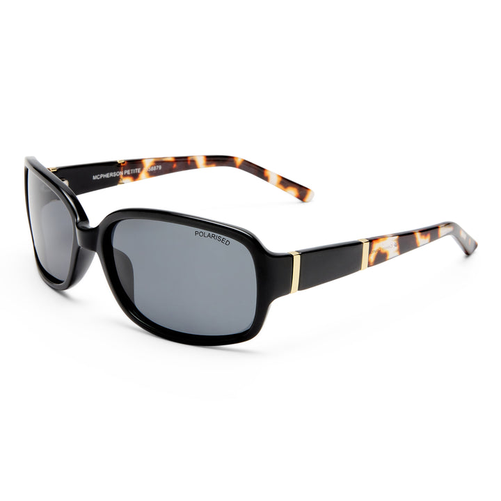Cancer Council | Mcpherson Sunglasses | Black/Tort | Angle