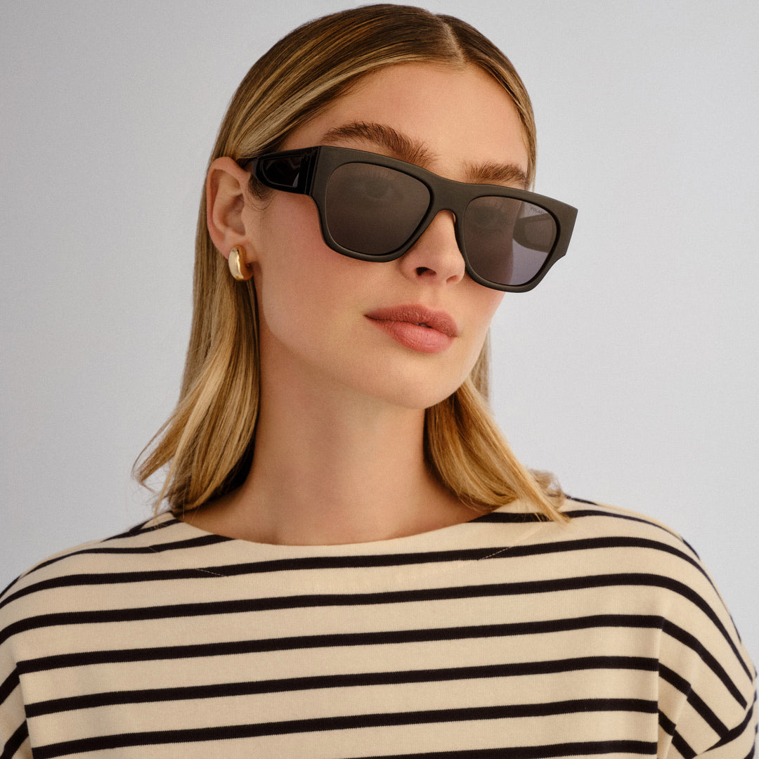 Cancer Council | Originals - Dunolly Sunglasses | Black | Angle Female
