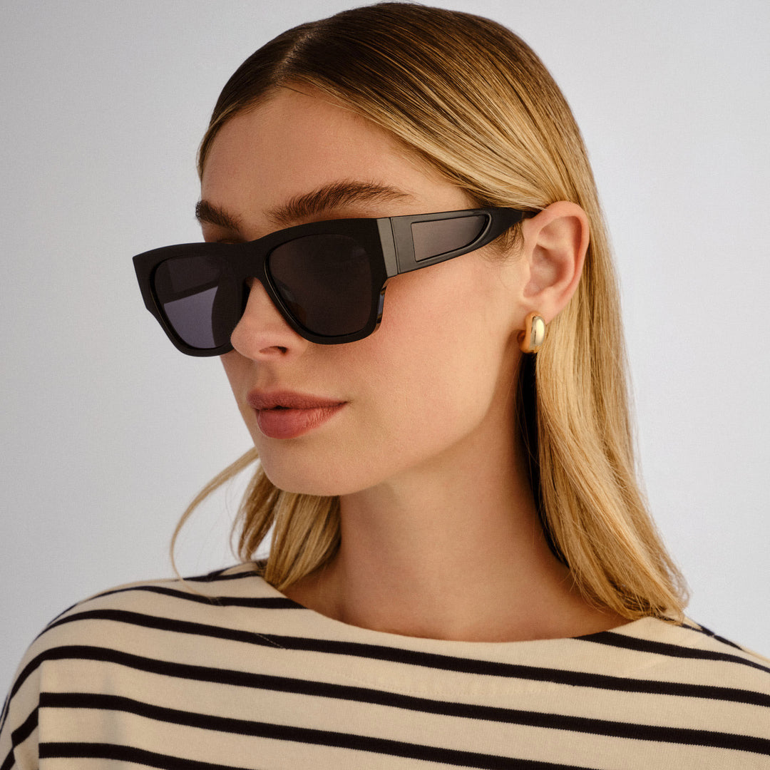 Cancer Council | Originals - Dunolly Sunglasses | Black | Side Model