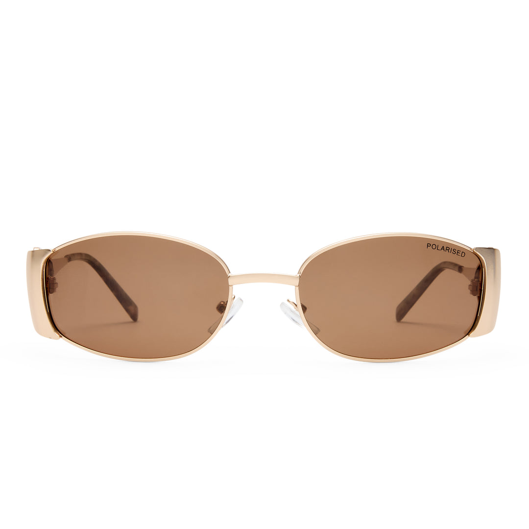 Cancer Council | Originals - Elaine Sunglasses | Matte Gold | Front