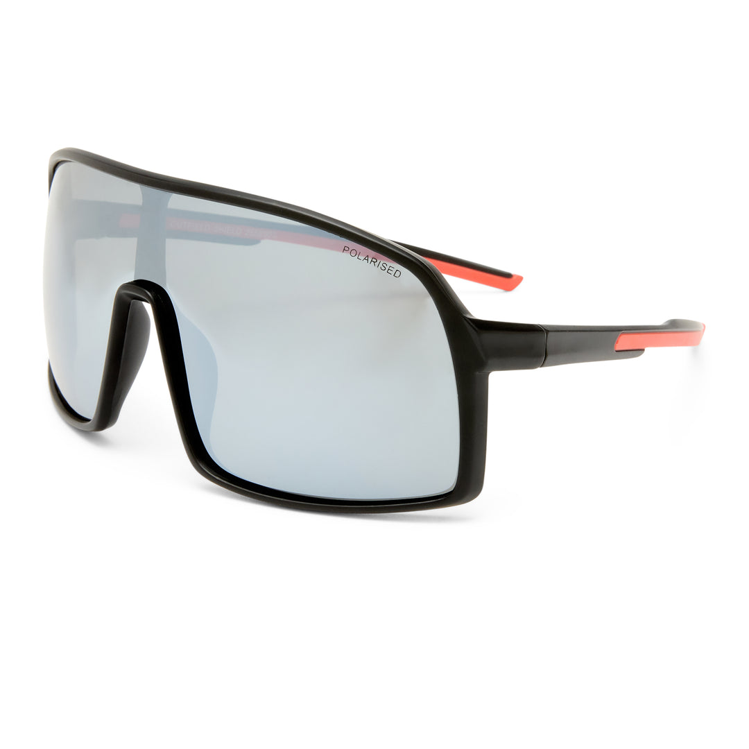 Cancer Council | Outfield Shield Sunglasses | Black/Red | Angle