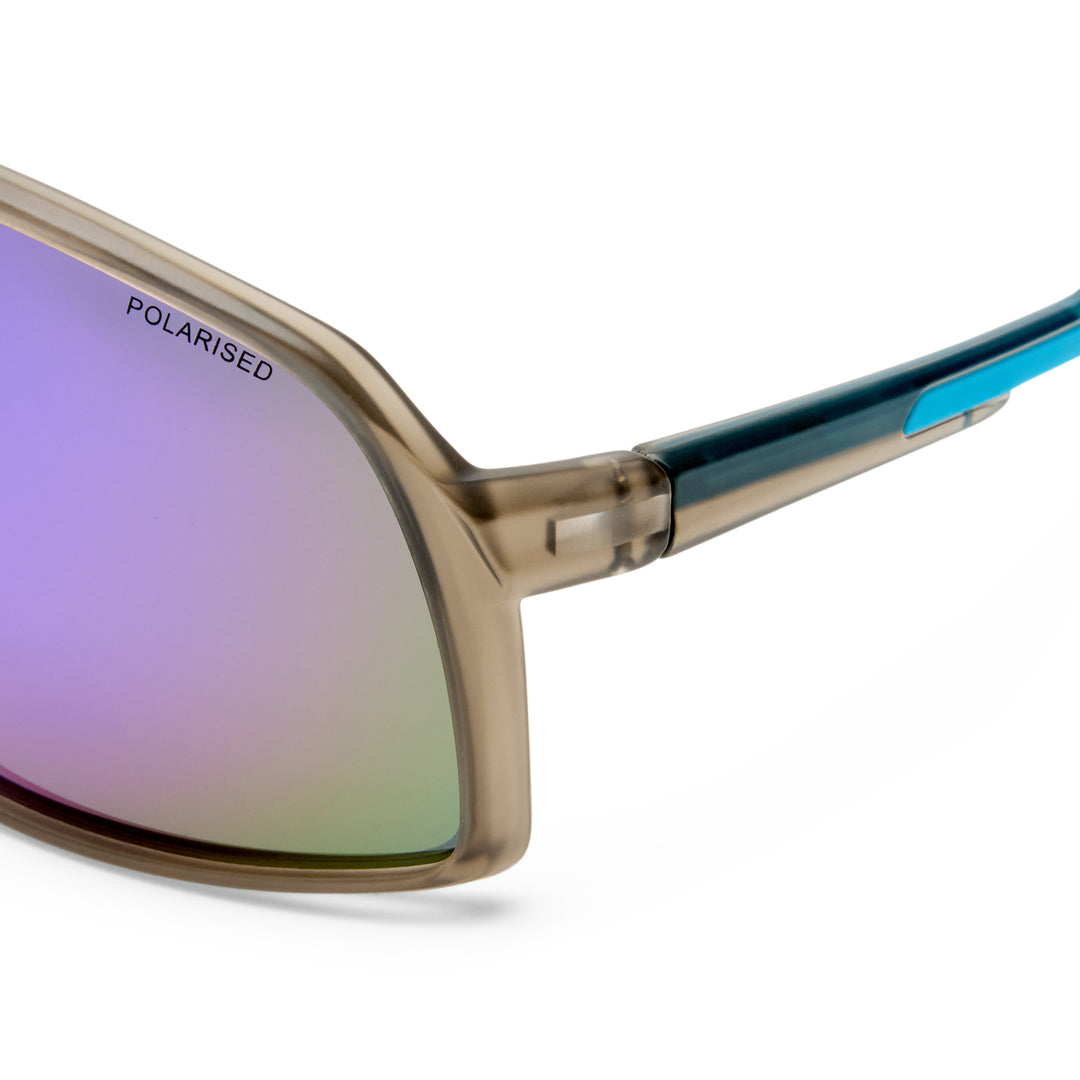 Cancer Council | Outfield Shield Sunglasses | Grey/Neon Blue | Zoom