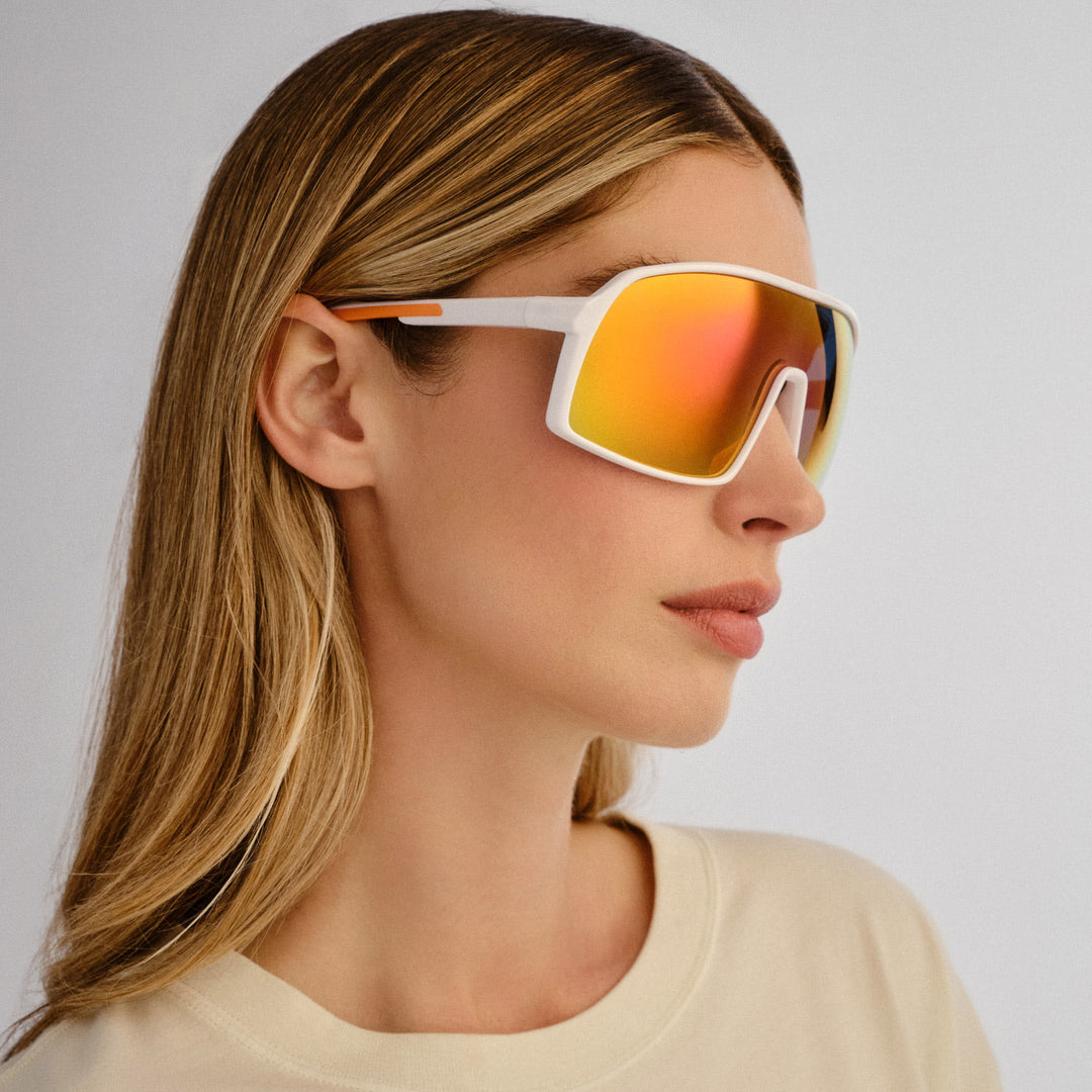 Cancer Council | Outfield Shield Sunglasses | White | Side