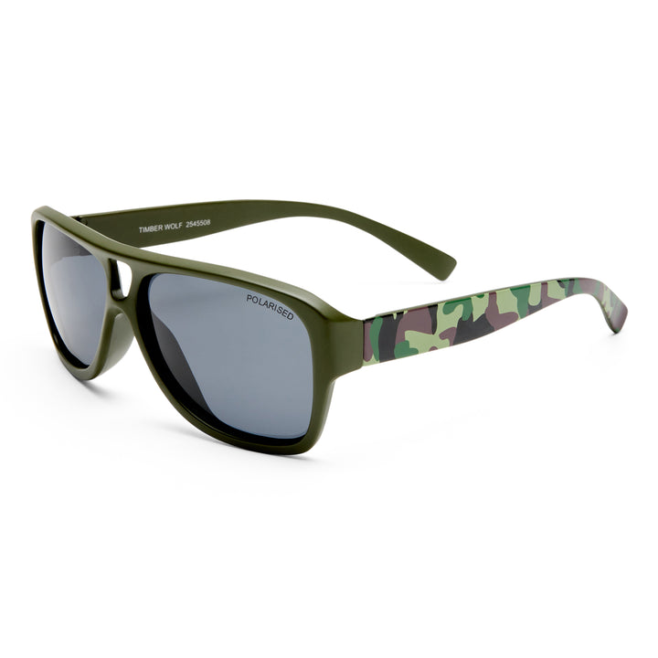 Cancer Council | Timber Wolf Sunglasses | Khaki | Angle